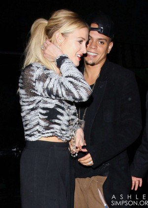 Ashlee Simpson - Arriving at Mr Chow's in Beverly Hills