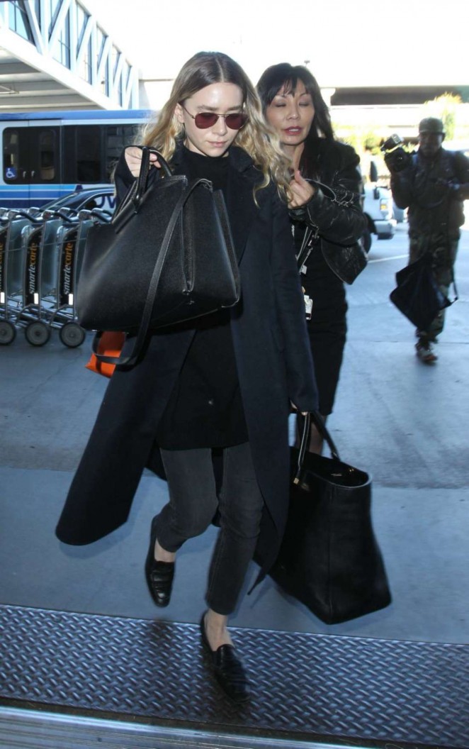 Ashley Olsen Arriving at LAX Airport in LA