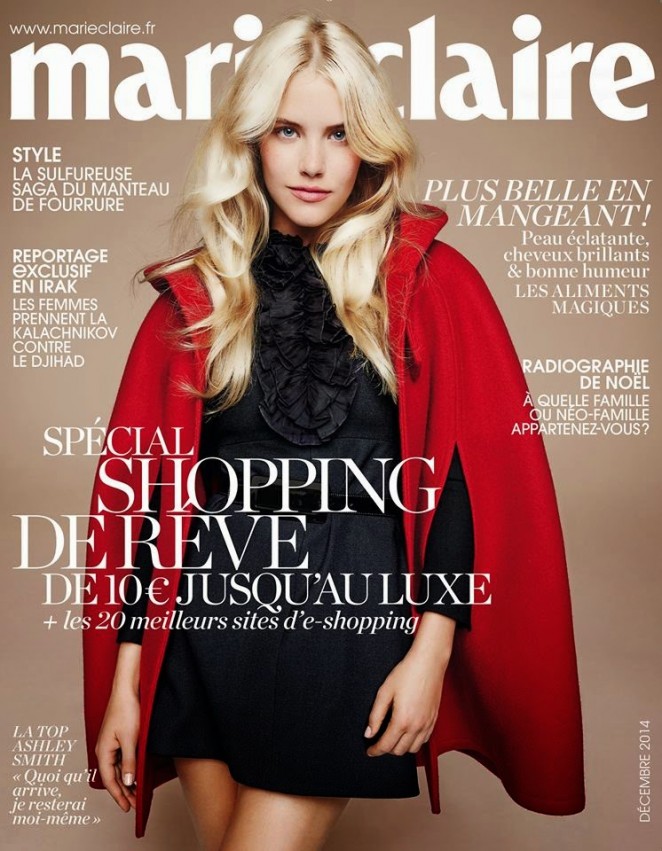 Ashley Smith - Marie Claire France Magazine Cover (December 2014)