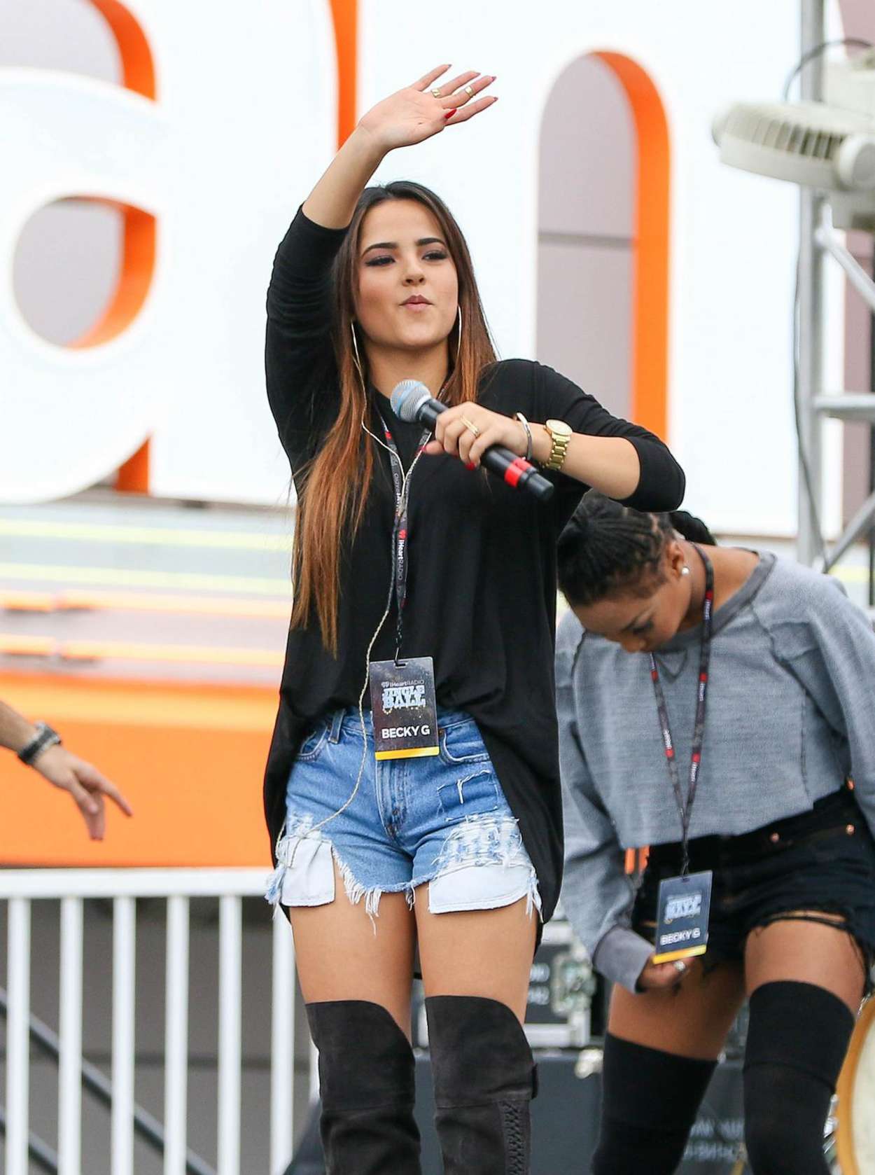 Becky G 2014 : Becky G in Jeans Shorts -19. 