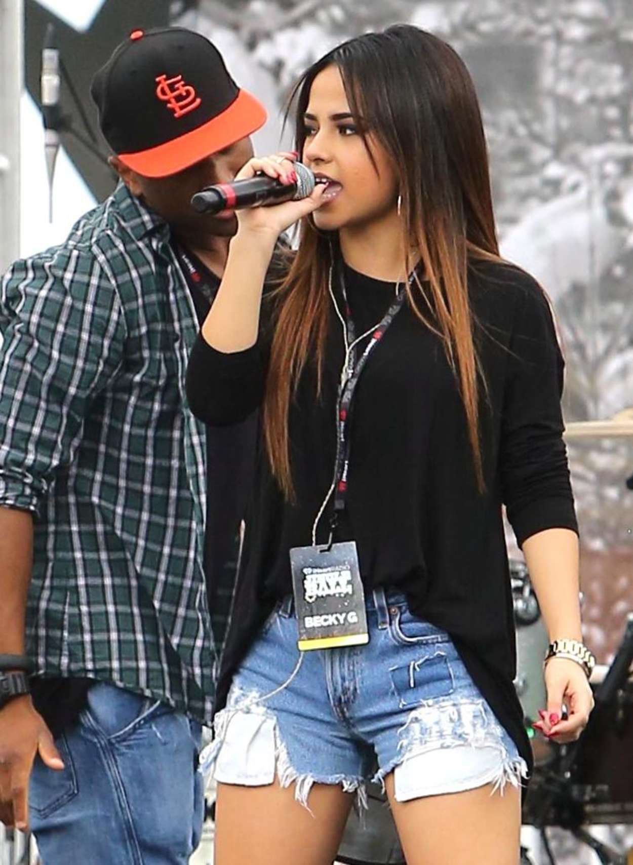 Becky G 2014 : Becky G in Jeans Shorts -29. 