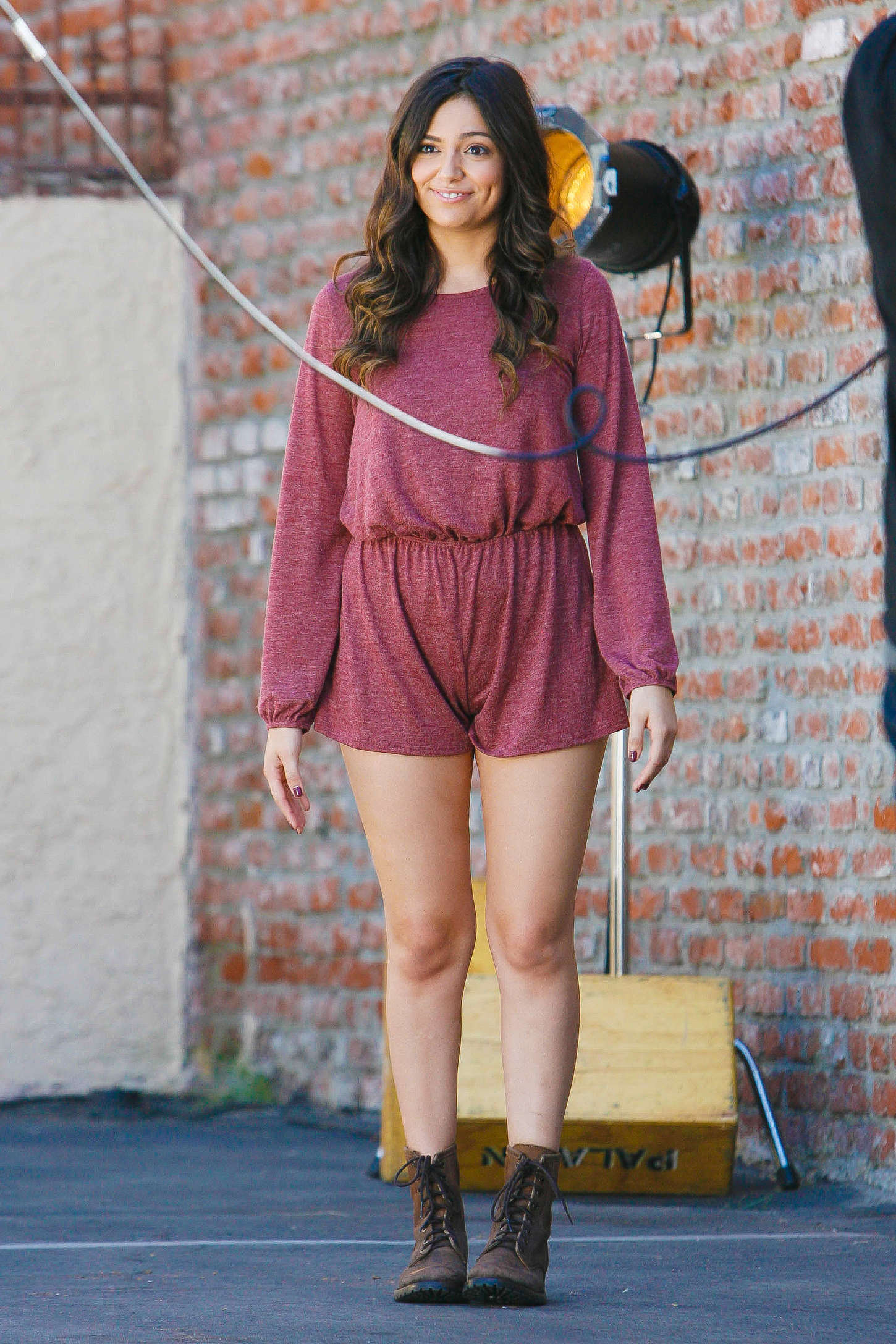 Bethany Mota - Filming a DWTS Promotion in Hollywood. 