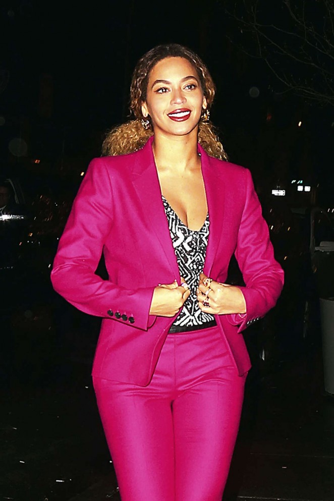Beyonce in Pink out in New York