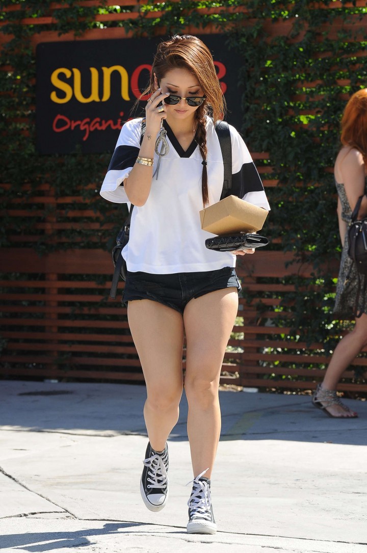 Brenda Song in Short Shorts Out in LA