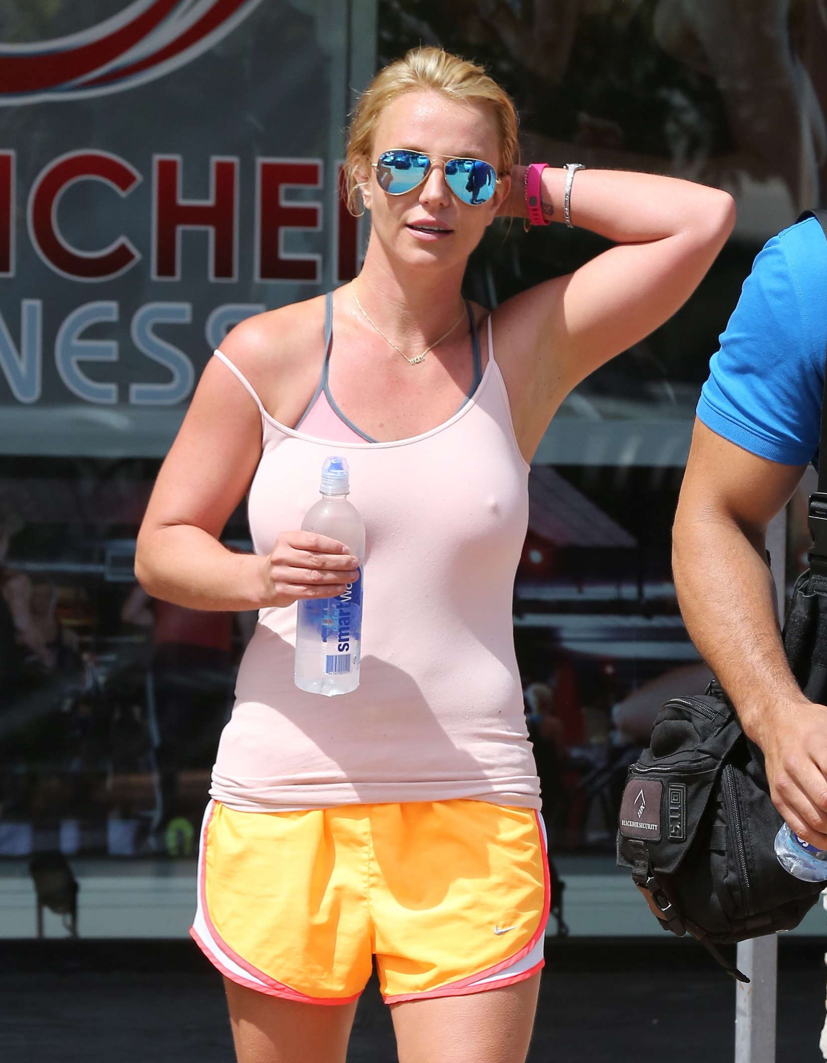Britney Spears Leaving the "Drenched Fitness" in LA. 