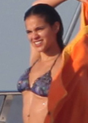 Bruna Marquezine Bikini Candids on a Yacht in Ibiza