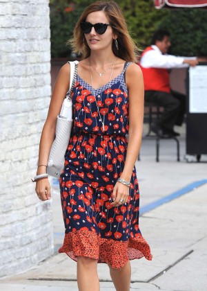 Camilla Belle in Floral Dress out in Hollywood