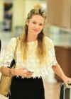 Candice Swanepoel Without MakeUp at JFK Airport