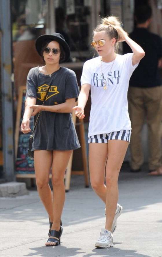 Cara Delevingne and Zoe Kravitz Out in New York City