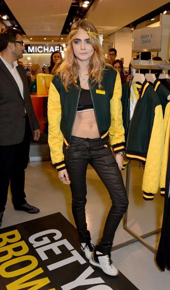 Cara Delevingne at DKNY Promotion in London