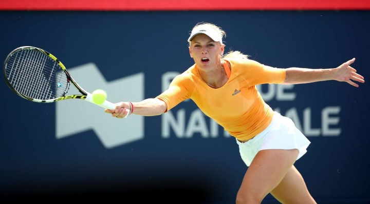 Caroline Wozniacki at 2014 Rogers Cup in Montreal