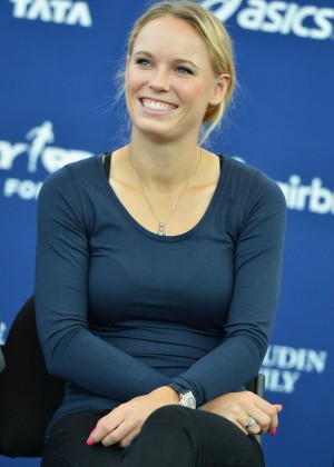Caroline Wozniacki at New York City Marathon