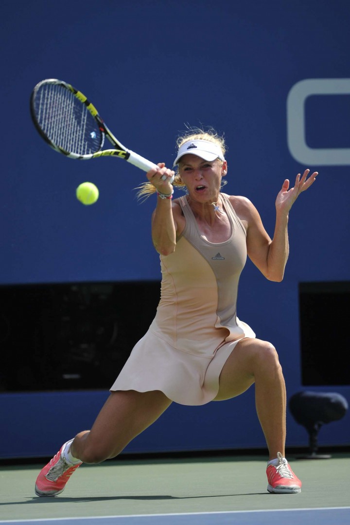 Caroline Wozniacki - US Open Semi Final Match in New York