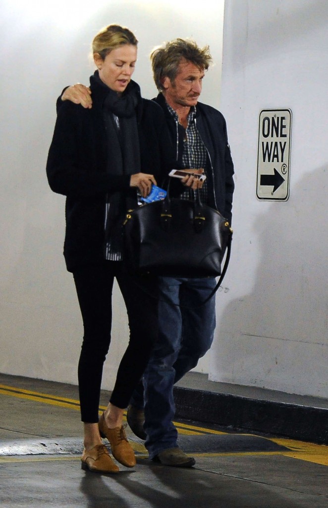 Charlize Theron and Sean Penn headed to the cinema in Los Angeles