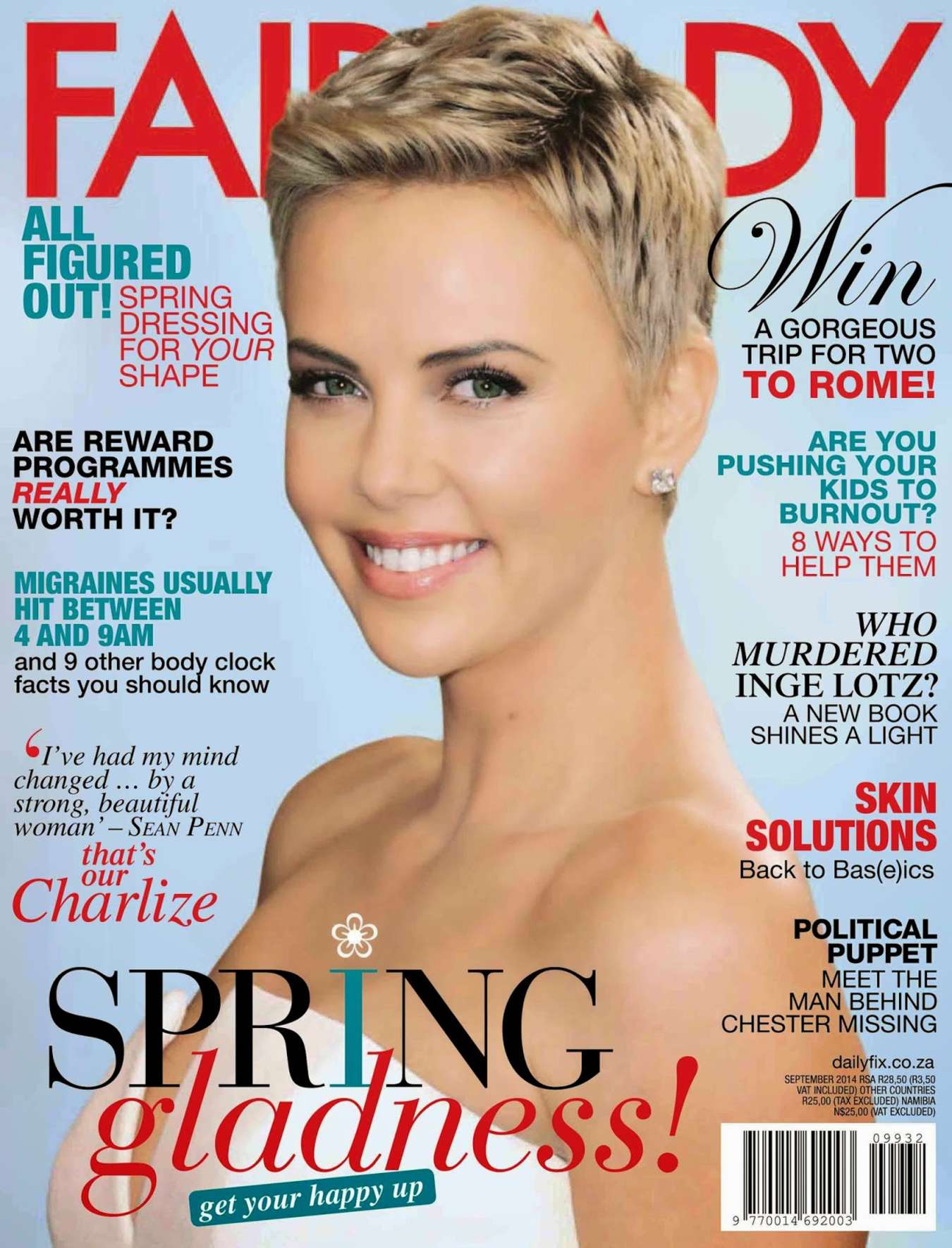 Charlize Theron - Fairlady Magazine (September 2014)