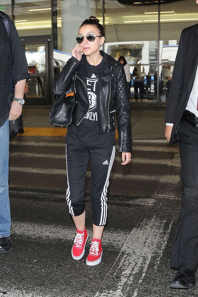 Cher Lloyd in Tights at LAX Airport in LA