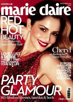 Cheryl Fernandez-Versini - Marie Claire UK Magazine Cover (December 2014)