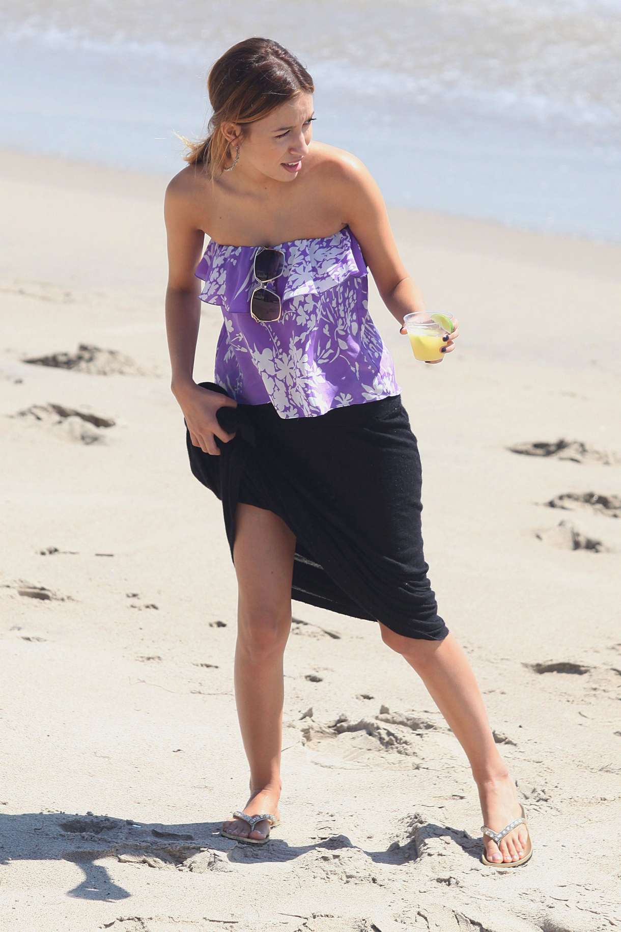 Christian Serratos - Bikini At The Beach In Malibu. 