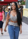 Christina Milian in Jeans out and about candids in Miami