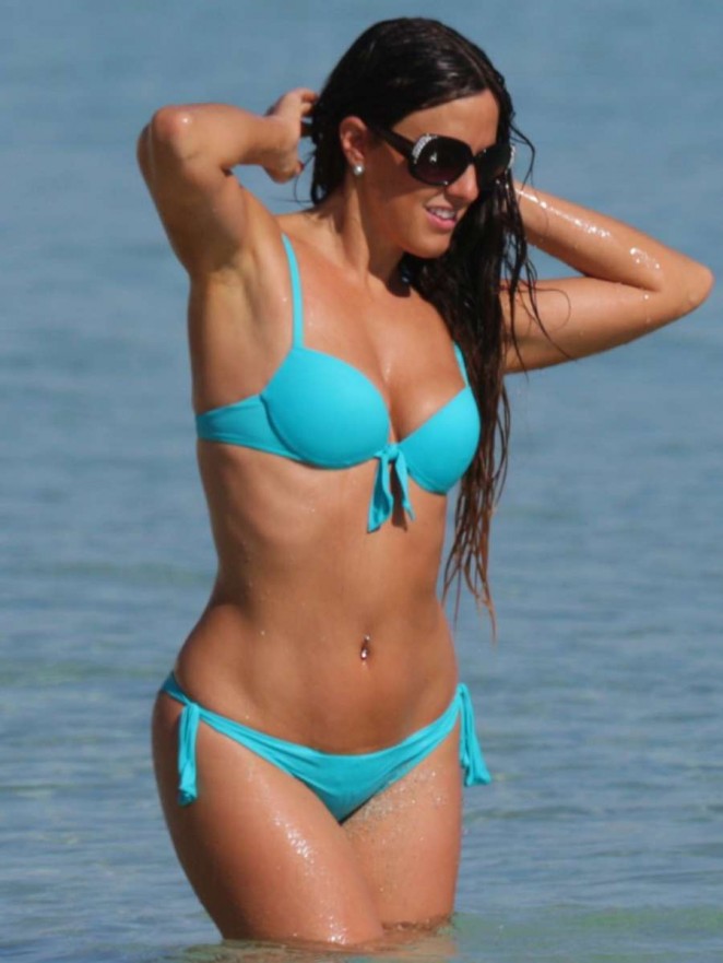 Claudia Romani in Bikini on Miami Beach
