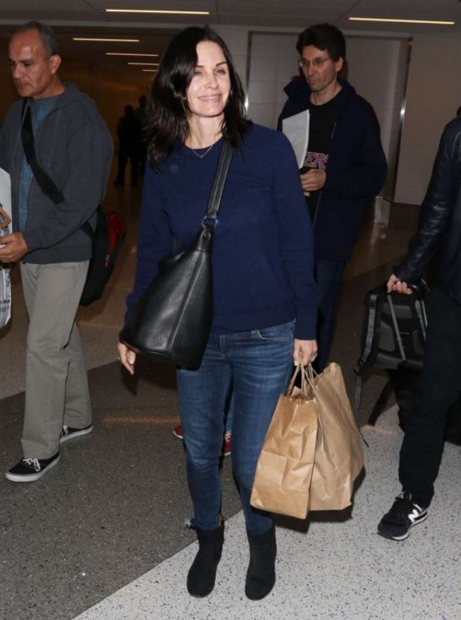 Courteney Cox at LAX Airport in Los Angeles