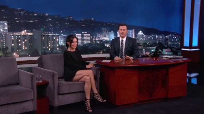 Courteney Cox at "Jimmy Kimmel Live!" in Hollywood