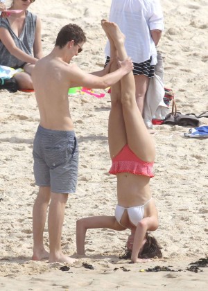 Demi Harman and Alec Snow at a Beach in Sydney