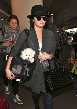 Demi Lovato at LAX Airport in Los Angeles