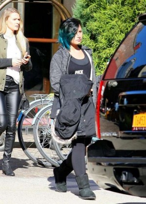 Demi Lovato - Leaving her hotel in New York City