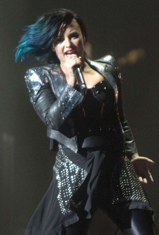 Demi Lovato - Perform Live at Neon Lights World Tour in Calgary