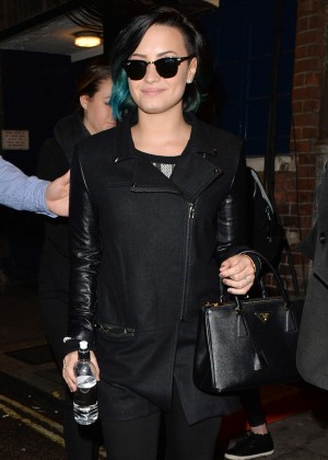 Demi Lovato in Black Out in London