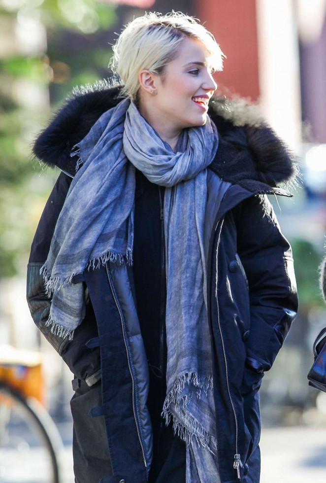 Dianna Agron - Out With a Friend in New York