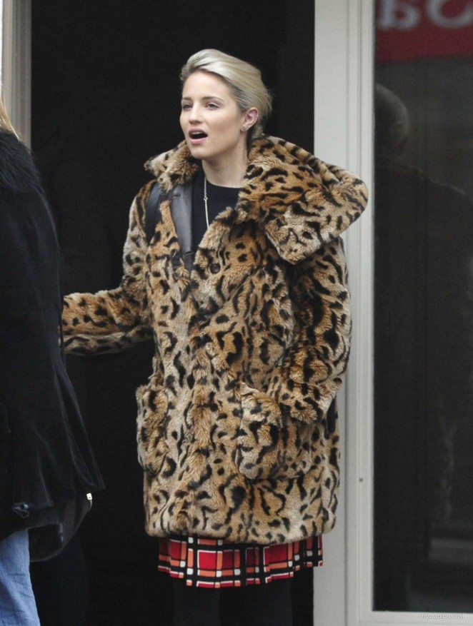 Dianna Agron outside the Electric House Cinema in West London