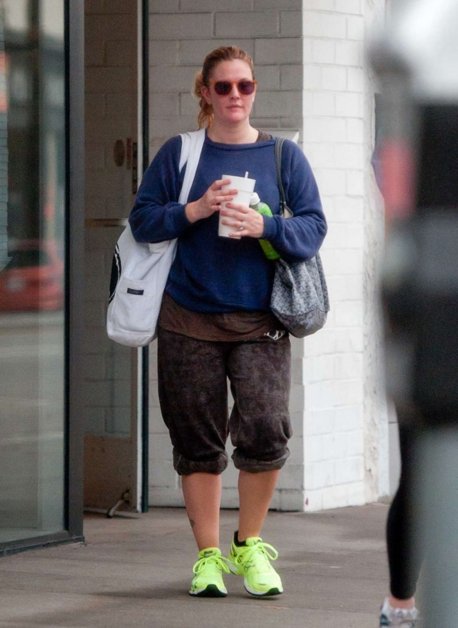 Drew Barrymore Street Style - out in Los Angeles