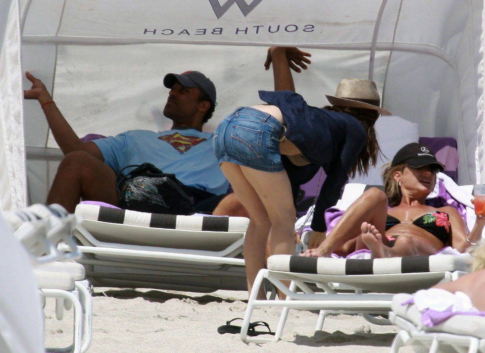Eliza Dushku in a bikini in Miami Beach. 