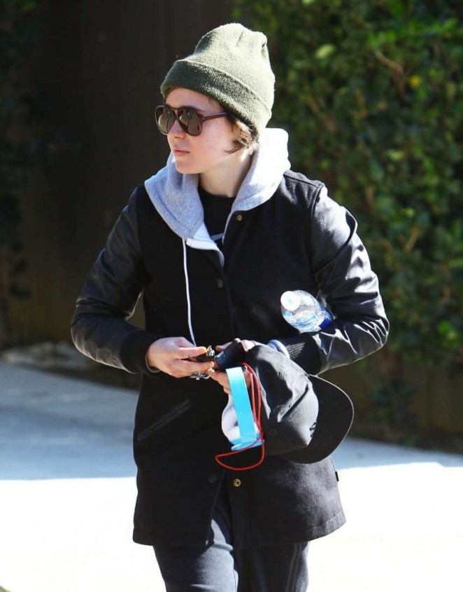 Ellen Page Street Style out in LA