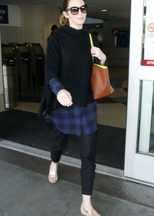 Emily Blunt at LAX airport in LA