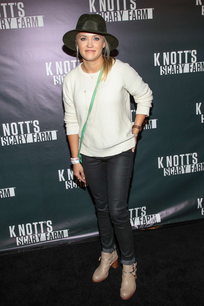 Emily Osment - Knott's Scary Farm Opening Night in Buena Park