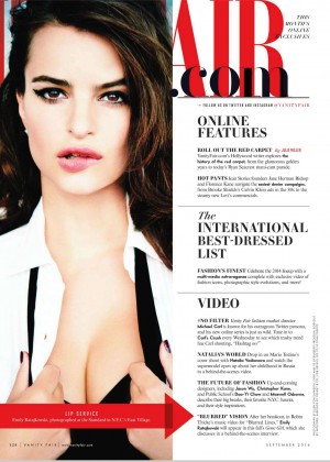 Emily Ratajkowski - Vanity Fair Magazine (September 2014)