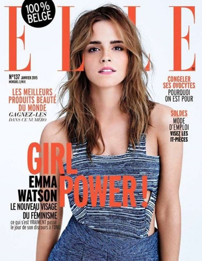 Emma Watson - Elle Belgium Magazine Cover (January 2015)
