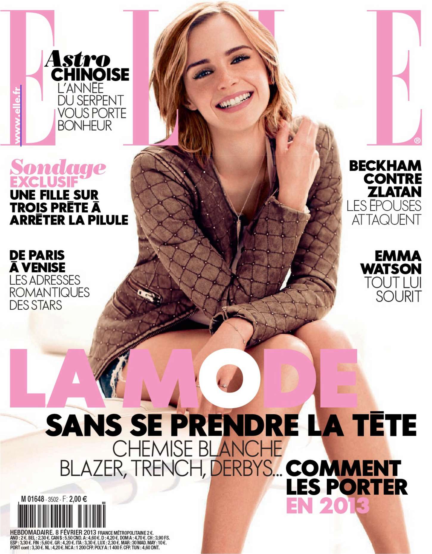 Emma Watson – Elle France Magazine (February 2013) | GotCeleb1450 x 1859