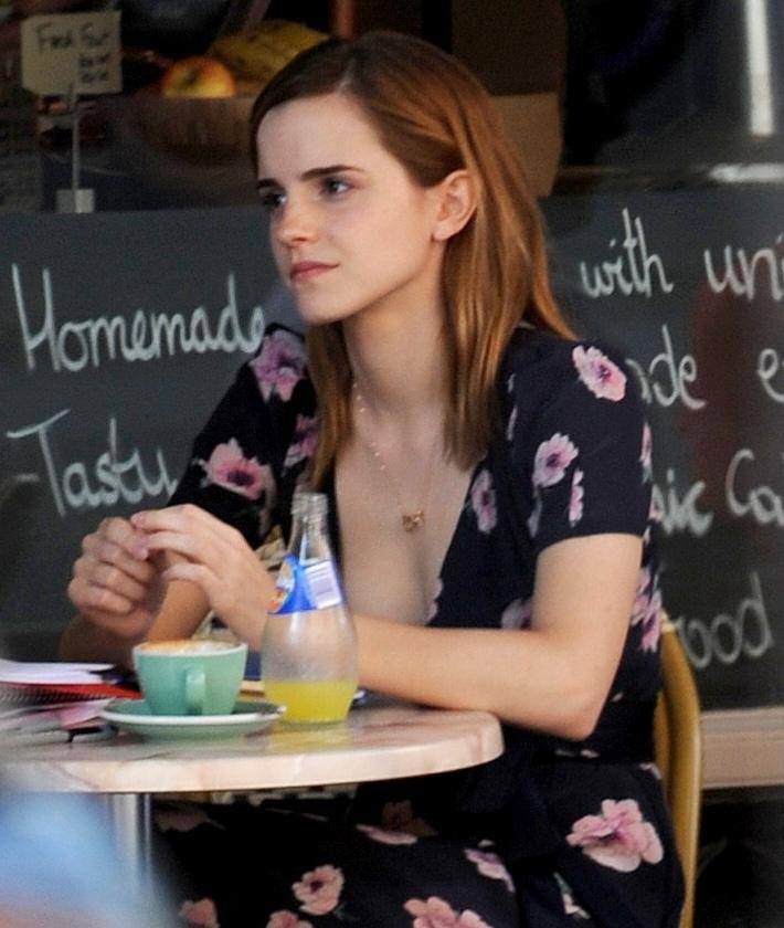 Emma Watson in a dres spotted in London