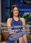 Emmy Rossum Hot in blue dress at Tonight Show with Jay Leno