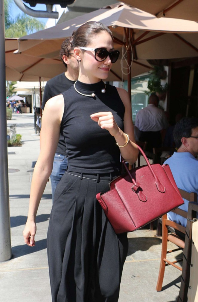 Emmy Rossum in Black Out in Beverly Hills