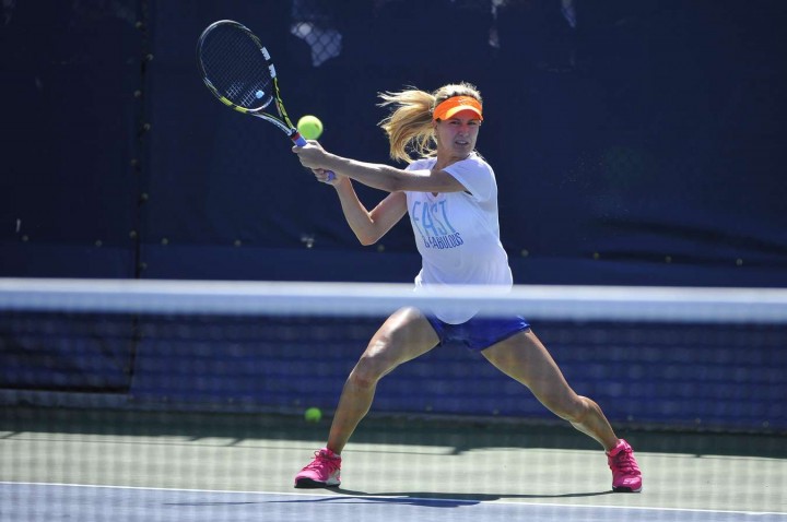 Eugenie Bouchard - Practice at the US Open 2014