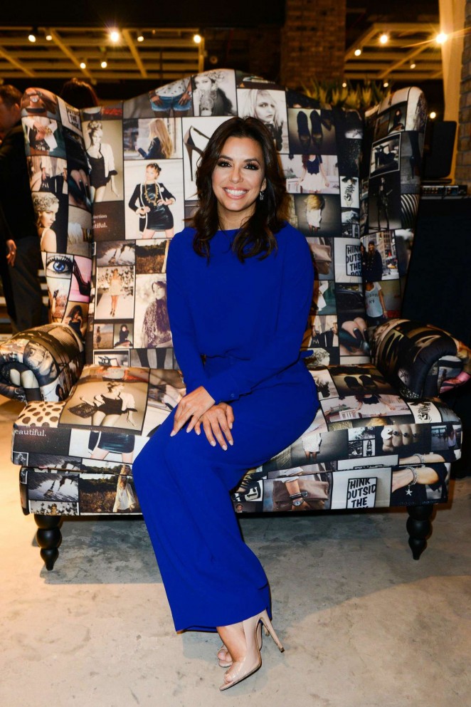 Eva Longoria Visits Marina Interiors Furniture Store in Dubai