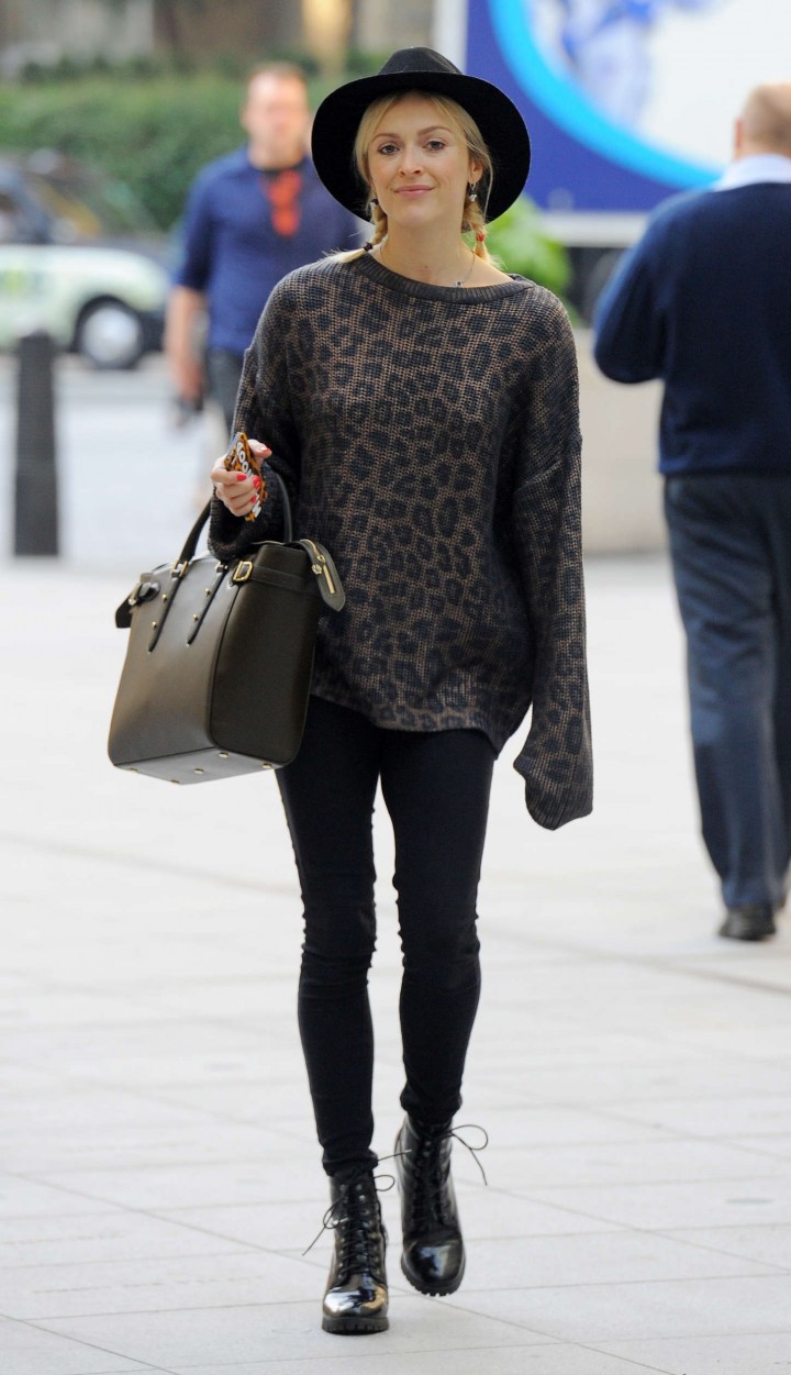 Fearne Cotton in Tights at BBC Radio 1 Studios in London