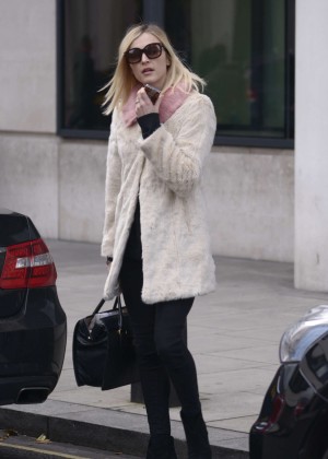 Fearne Cotton in Black Pants Out in London