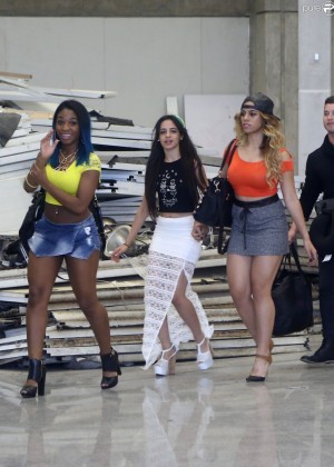 Fifth Harmony at Airport Galeao in Rio de Janeiro, Brazil