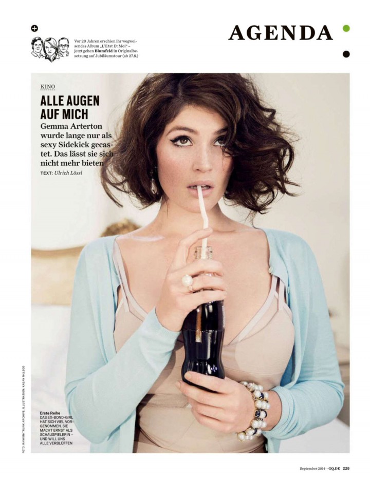 Gemma Arterton - GQ Germany Magazine (September 2014)